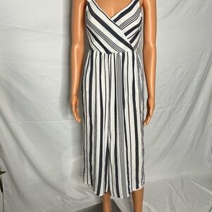 American Eagle Outfitters Blue and White Striped Top